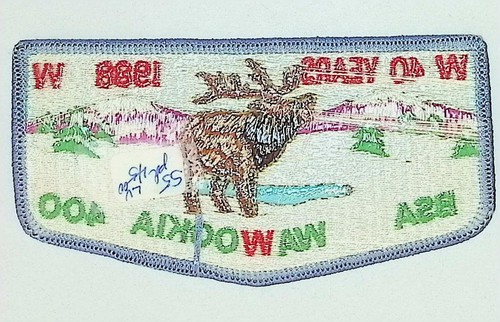 Wawookia Lodge 400 Lewis-Clark ID 40th Anniv 1988 S5 Flap LBL Bdr (PK1252) - Picture 2 of 2