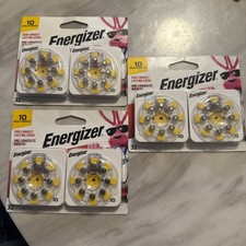 3x Energizer- Size 10 Hearing Aid Batteries AZ10DP-32 Per Pack 96 Total 07/2027