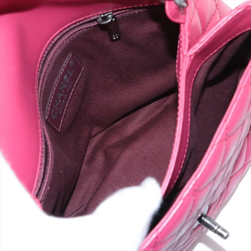 Borsa a tracolla Chanel Matelasse pelle di agnello catena rosa raccordi canna di fucile 23XXXXXX - Foto 7 di 10