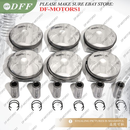 MAHLE Pistons Rings Set Φ82+0.5mm CR 11:1 6Pcs For BMW 325i 523i E30 E93 E83 F10 - Picture 2 of 5