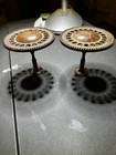 Vintage Pair Decorative Scroll Holdbacks Antique Gold Curtains 3 3/4" dia.