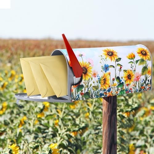 Spring Summer Mailbox Covers Magnetic Standard Size 18 x 21 Inch Watercolor - Bild 6 von 6
