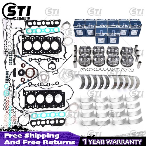 Engine Rebuild Overhaul Pistons Bearing Kit FOR Porsche Cayenne Turbo 4.5T M48 - Picture 1 of 6