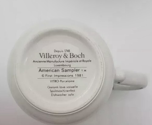 Tazza Villeroy & Boch "American Sampler" 3 1/2 pollici - come nuova - Foto 6 di 6