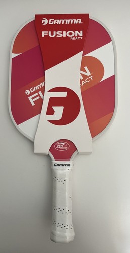 GAMMA Fusion React Adult Pickleball Paddle Orange/Pink New Free Shipping - Picture 1 of 4