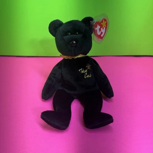 TY Beanie Baby "The End" Bear 1999 Retired Errors Vintage Tags