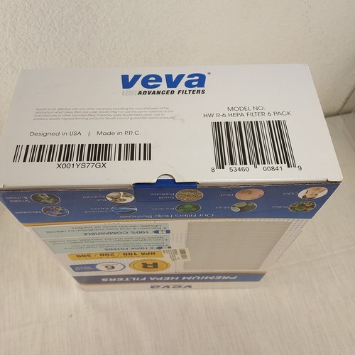 VEVA HEPA Filter Replacement 6 Pack - Compatible w/Honeywell Air Purifier Series - Picture 6 of 8