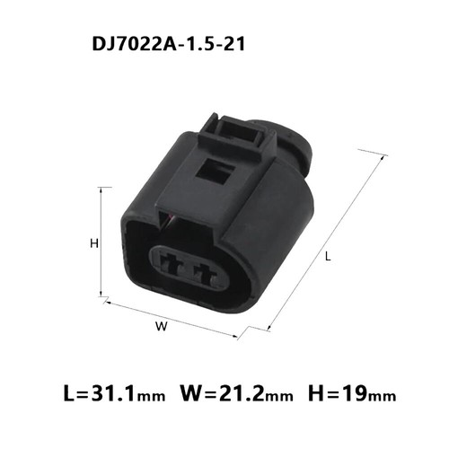 2 Pins Alternator Injector Connector fits PX Ranger Corolla 1ZR 2ZR 4ZR Audi VW - Picture 2 of 2