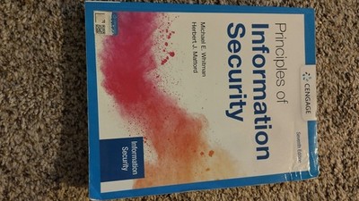  Principles of Information Security by Whitman and Mattord, 7th Edition