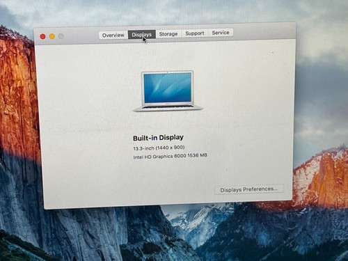 APPLE MACBOOK AIR 13.3" CORE I5 1.6 GHZ 4GB RAM (EARLY 2015)) - Picture 5 of 24