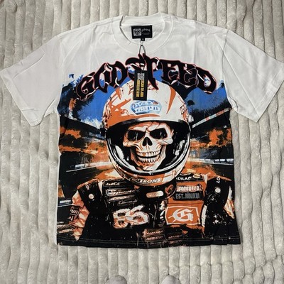 godspeed racer t-shirt white, size medium