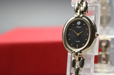 Vintage 1991 Exc + 5 Seiko Alba Pino Y150-4C50 Diamond Dial Quartz Damenuhr J...