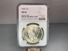 1925 Peace Dollar $1 NGC MS66 Philadelphia Nice Luster Beautiful Silver Dollar!