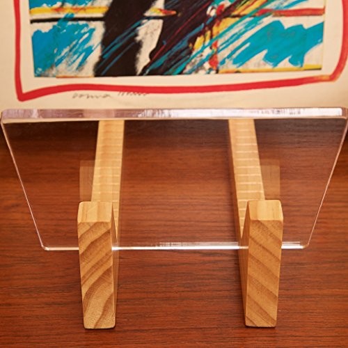 Vinyl Record Storage Holder - Stacks up to 50 Albums, 7 or 12 inch LPs - Clear - Picture 7 of 7