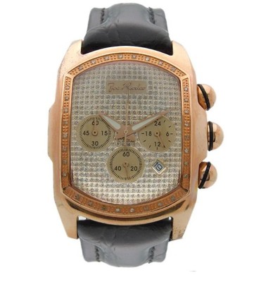 Men's Stainless Steel Diamond Watch | Joe Rodeo King 36 mm | White Dial