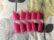 Clips removedores de esmalte de uñas de gel reutilizables tapas de clip de uñas de plástico para remojo de gel