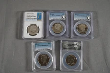 Lot of 5 Clad Kennedy Proof 1978 S 1974 S 2019 S - Prooflike 2019 D