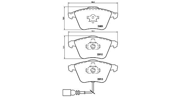 Magneti Marelli Bremsbelagsatz, Scheibenbremse Vorderachse U.A. FüR Audi, Seat-image