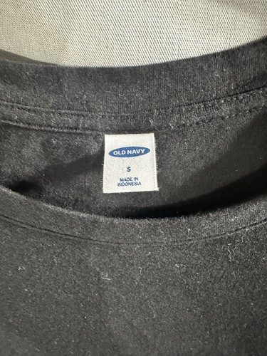 Blusa negra manga anudada azul marino antigua talla pequeña nueva con etiquetas - Imagen 3 de 6