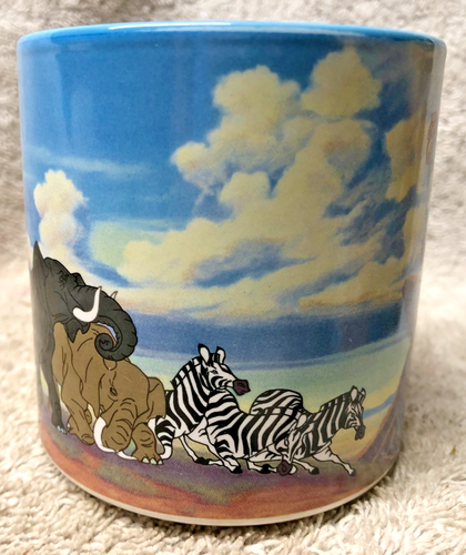 LION KING MUG coffee vintage Disney store exclusive WITH BOX rafiki pride rock - Picture 5 of 7
