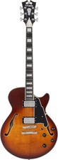 D'Angelico Premier SS Electric Guitar - Dark Iced Tea Burst