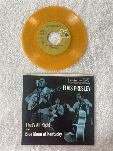 ELVIS PRESLEY 6 (45’s) Golden Singles Vol.2 / 1984 In Box YELLOW - Picture 14 of 23