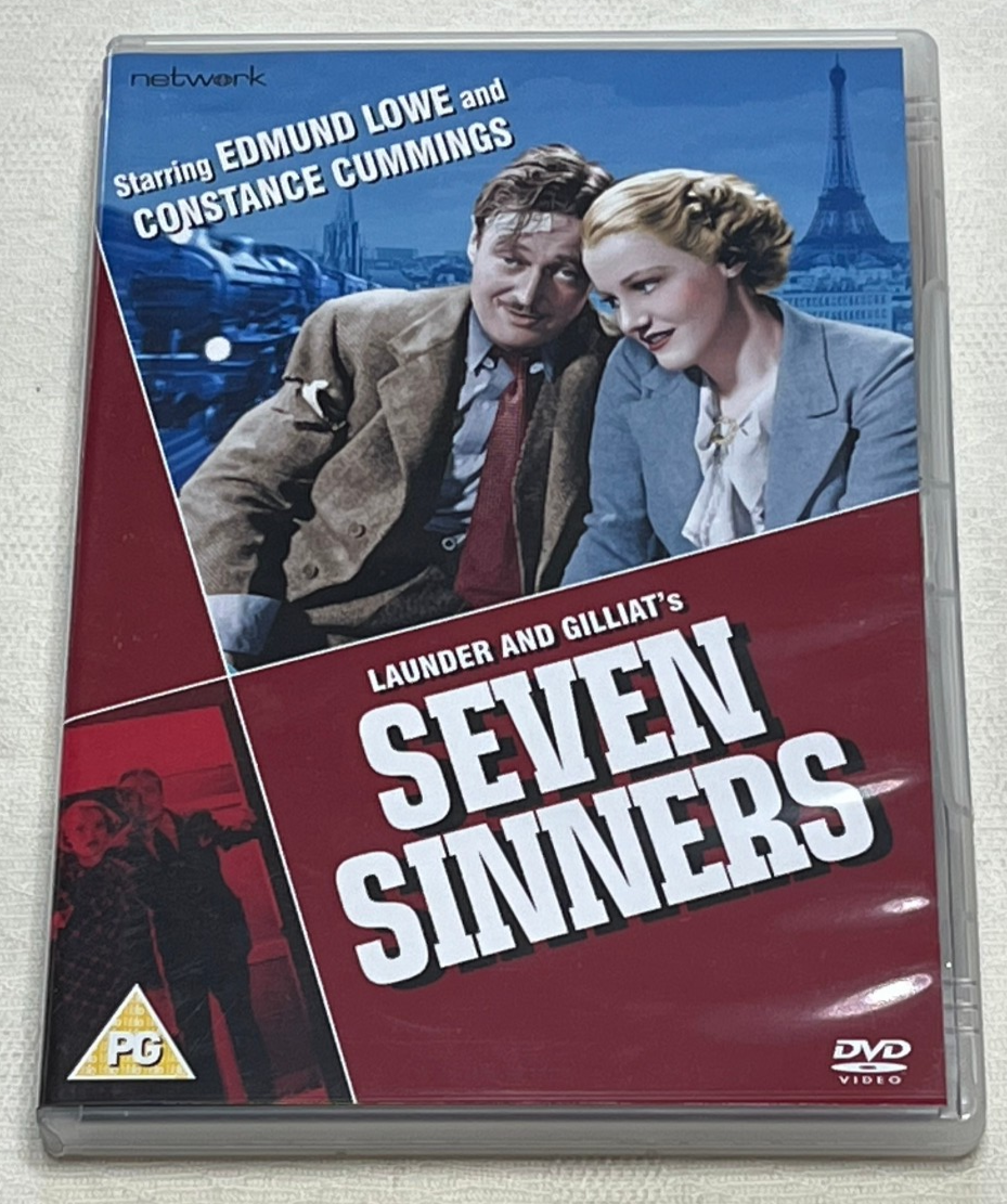 SEVEN SINNERS : 1938 Launder & Gilliat's Humorous Thriller DVD - In Vgc