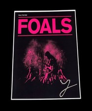 FOALS BAND SIGNED 12x18 POSTER YANNIS PHILIPPAKIS AUTOGRAPH PROOF CONCERT 2