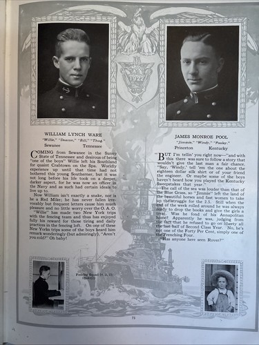 Lucky Bag 1922 : Annual of Regiment of Midshipmen United States Naval Academy HC - Picture 5 of 8