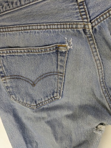 Vintage Levi’s 501 XX Red Tab 5 Button Fly Faded Denim Blue Jeans 34x36 USA Made - Bild 9 von 21