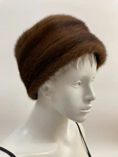 NWOT - Beautiful & Soft Walnut Brown Mink Fur Headband - New Velvet Lining