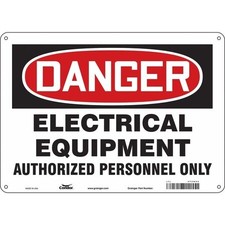 Condor 472N94 Safety Sign, 10 In Height, 14 In Width, Aluminum, Horizontal