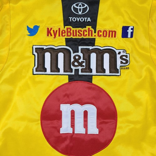 Giacca da corsa NASCAR M&MS KYLE BUSCH #18 Joe Gibbs nera donna toppe M sport - Foto 11 di 18