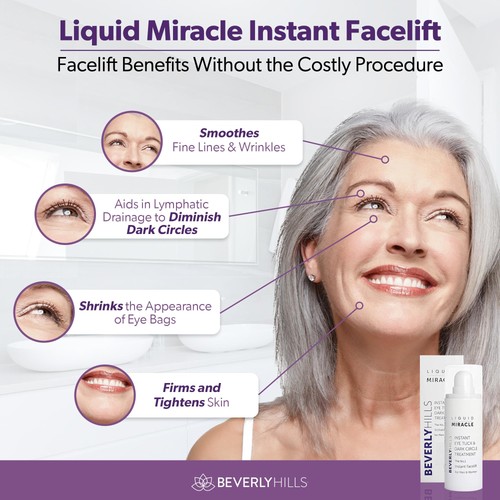 BEVERLY HILLS Instant Facelift Anti Aging Eye Serum - Eye Tightening/Lifting ... - Picture 5 of 9