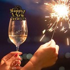  2 Pcaks Paper Party Decorations New Years Eve Wineglass Markers Accessories