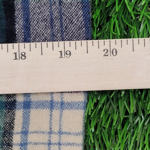 Vintage 80s Woolrich Flannel Button Shirt S/M 20x27 Shadow Plaid - Picture 9 of 13