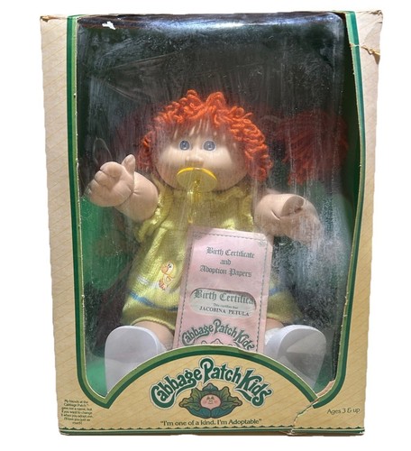 Vintage Cabbage Patch Doll Jacobina Petula Brand New In Box Rare 80s - Picture 8 of 9