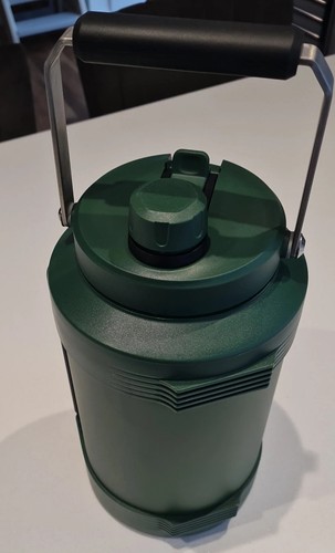 Powcan Insulated Water Bottle Travel/gym 2-In-1 Straw Spout Lid, Dual Handle, - Picture 4 of 13