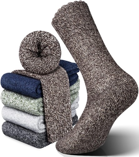 Merino Herren Socken Wandersocken Thermosocken 5 Paar Outdoor Warme Dicke - Bild 19 von 24