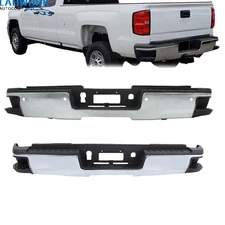Rear Step Bumper Assembly Chrome For Chevy Silverado Sierra 2500 3500 2015-2019