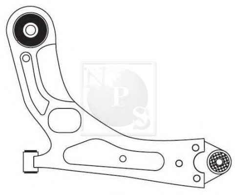 Bras de suspension NPS D421O26 robuste avec rotule intégrée pour Chevrolet