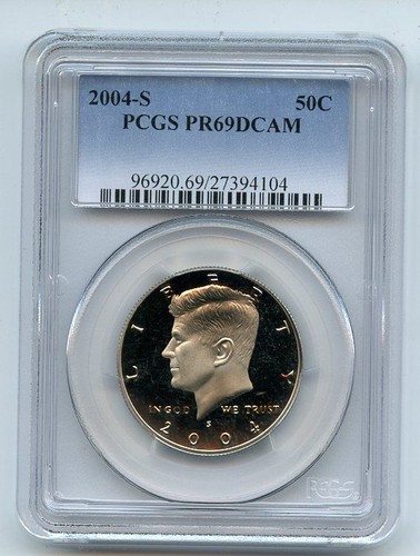 2004 S 50C Kennedy Half Dollar PCGS PR69DCAM