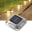 1PCS 8 Leds Solar Ground Light Solar Light Waterproof Warm Light Solar Garden La