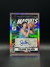 2024-25 Donruss Net Marvels Tidjane Salaun Signatures Rookie Auto /99 Hornets
