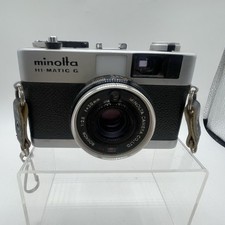 Minolta Hi-Matic G 35mm Film Compact Camera Rokkor 38mm Lens Untested