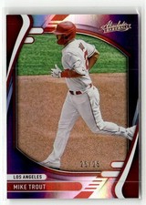 2022 Panini Absolute #27 Mike Trout Spectrum Purple #/25