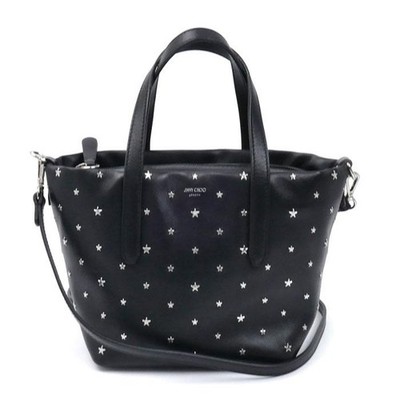 JIMMY CHOO Bag: Mini Pimlico Black W27×H16.5×D10cm w/strap;