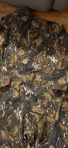 VTG Mossy Oak Coveralls Mens Large Regular Fall Foliage Camo Hunting USA Made - Picture 5 of 5