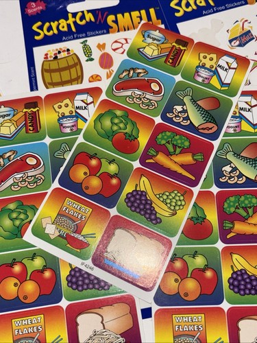 Vintage Lot Of Stickers Mello Smello Highlight Hallmark Foods SCRATCH n Sniff - Picture 14 of 17