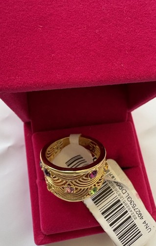KURT GEIGER LONDON Gold COCKTAIL RING***SIZE 9 **BRAND NEW MSRP $68 - Bild 7 von 9